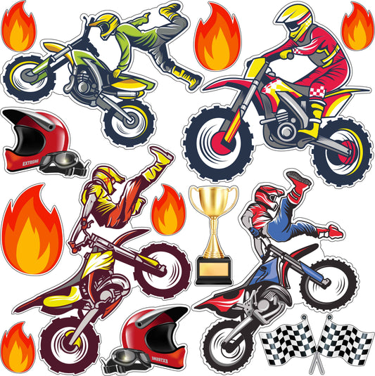 Dirt Bikes Motorcross Half Sheet Misc. (Must Purchase 2 Half sheets - You Can Mix & Match)