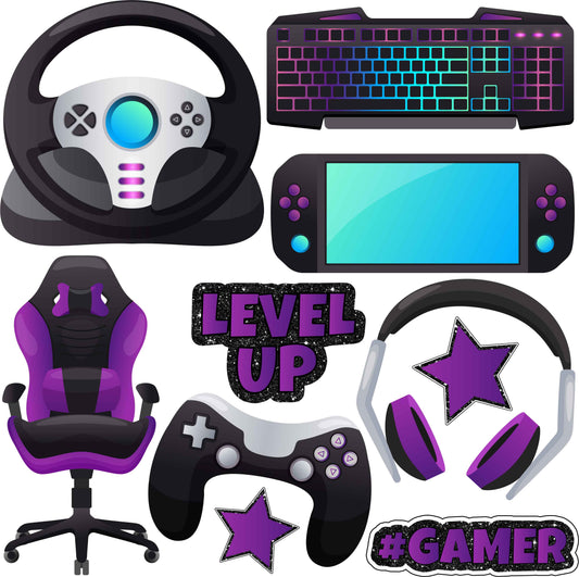 Gamer Set 3 Half Sheet Misc. (Must Purchase 2 Half sheets - You Can Mix & Match)