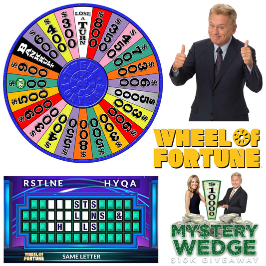 Wheel of Fortune Half Sheet Misc. (Must Purchase 2 Half sheets - You Can Mix & Match)