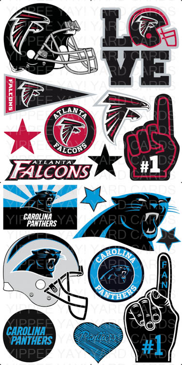 Atlanta Falcons and Carolina Panthers Combo Sheet