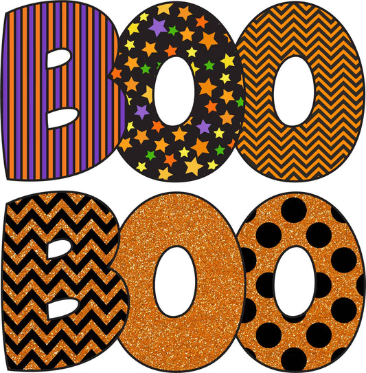 BOO Set 2 Halloween Half Sheet Misc. (Must Purchase 2 Half sheets - You Can Mix & Match)