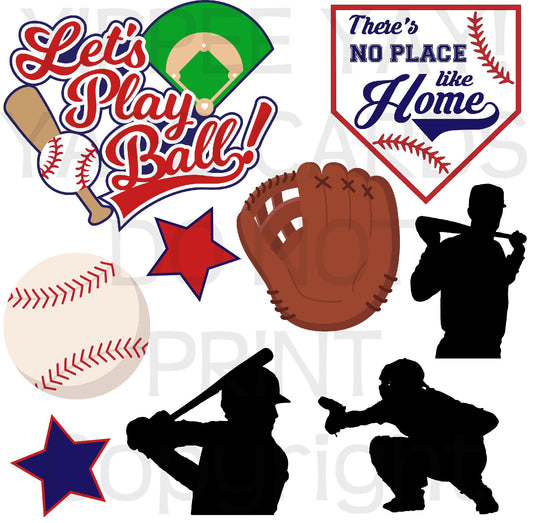 Baseball - Half Sheet Misc. (Must Purchase 2 Half sheets - You Can Mix & Match)