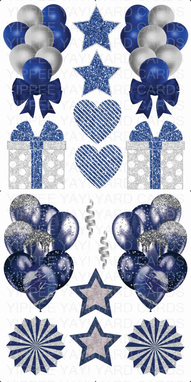 Blue and Silver 1 and 2 Combo Sheet