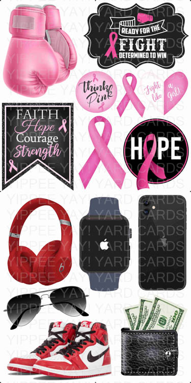 Breast Cancer and Boys Men Flair Combo Sheet