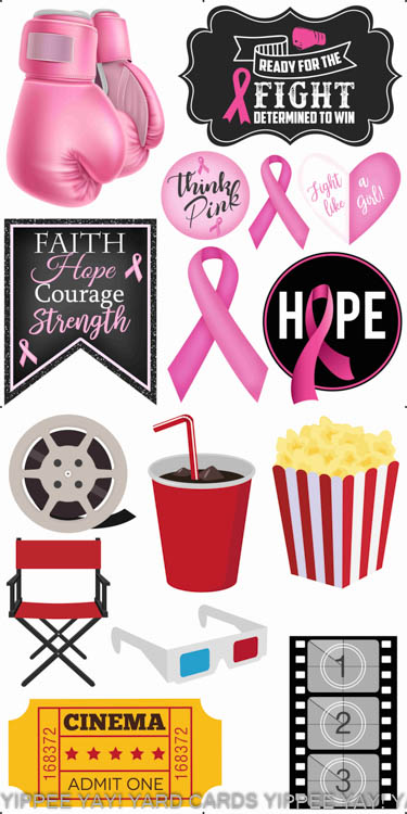 Breast Cancer and Movie Theater Combo Sheet