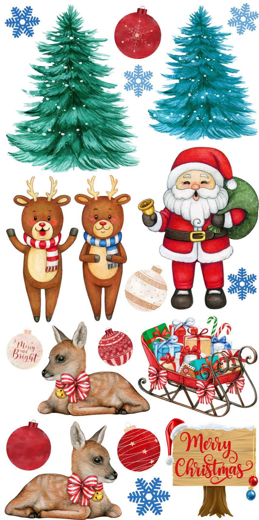 Christmas Full Set 1 - Santa, Reindeers, Sleigh