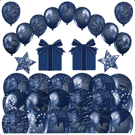 Solid Color Balloon Sheets - Dark Blue - Half Sheet Misc. (Must Purchase 2 Half sheets - You Can Mix & Match)