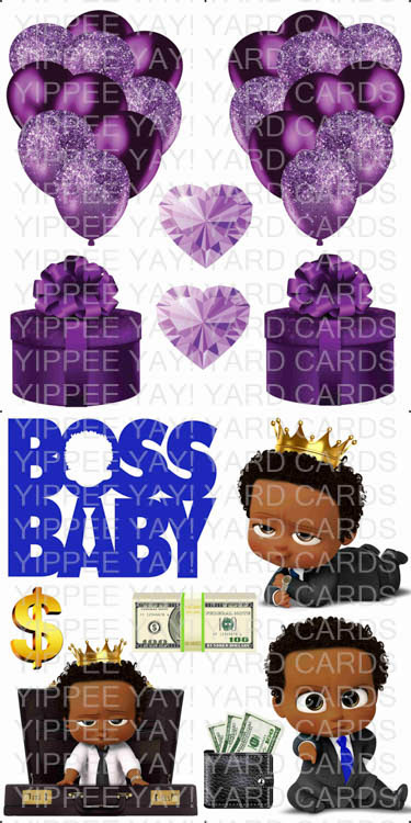 Deep Purple and Boss Baby Boy Combo Sheet