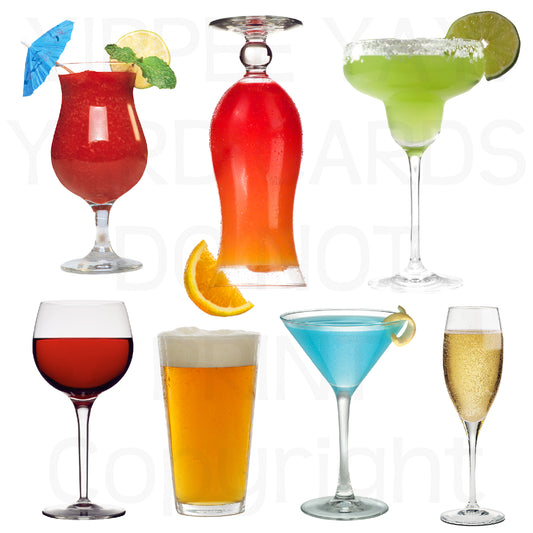 Drinks Half Sheet Misc. (Must Purchase 2 Half sheets - You Can Mix & Match)