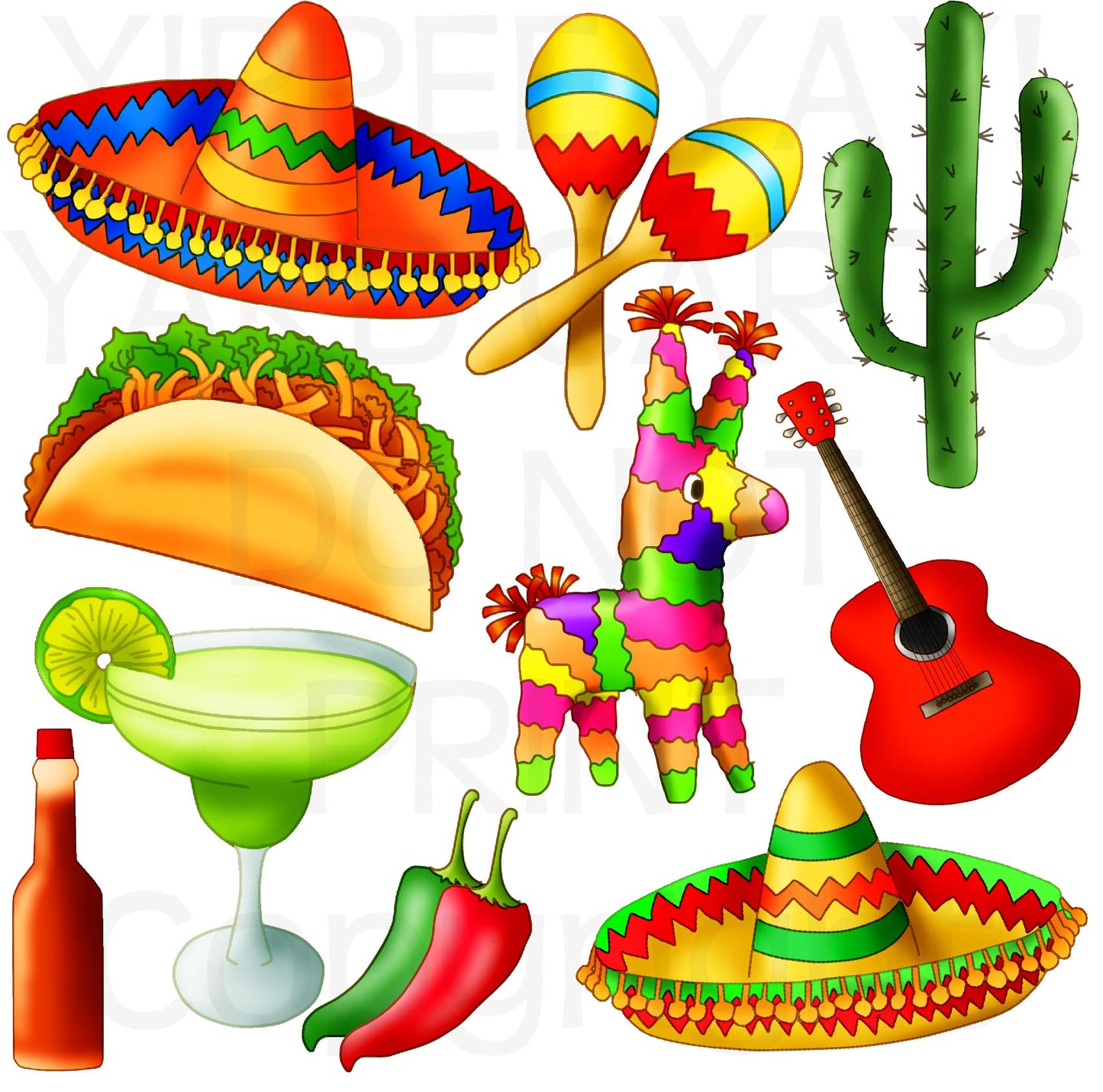 Fiesta Half Sheet Misc. (Must Purchase 2 Half sheets - You Can Mix & Match)