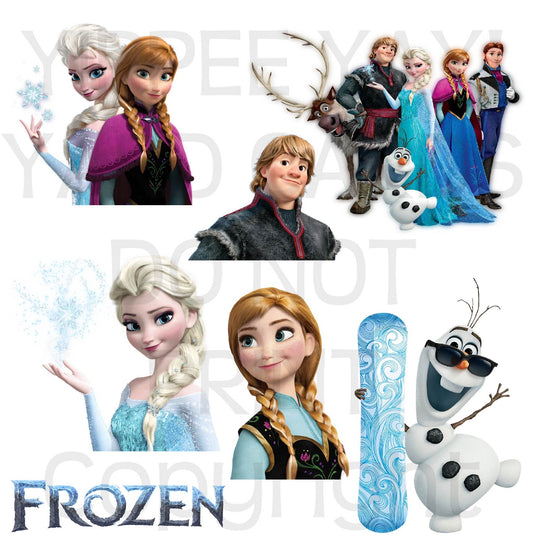 Frozen  Half Sheet Misc. (Must Purchase 2 Half sheets - You Can Mix & Match)