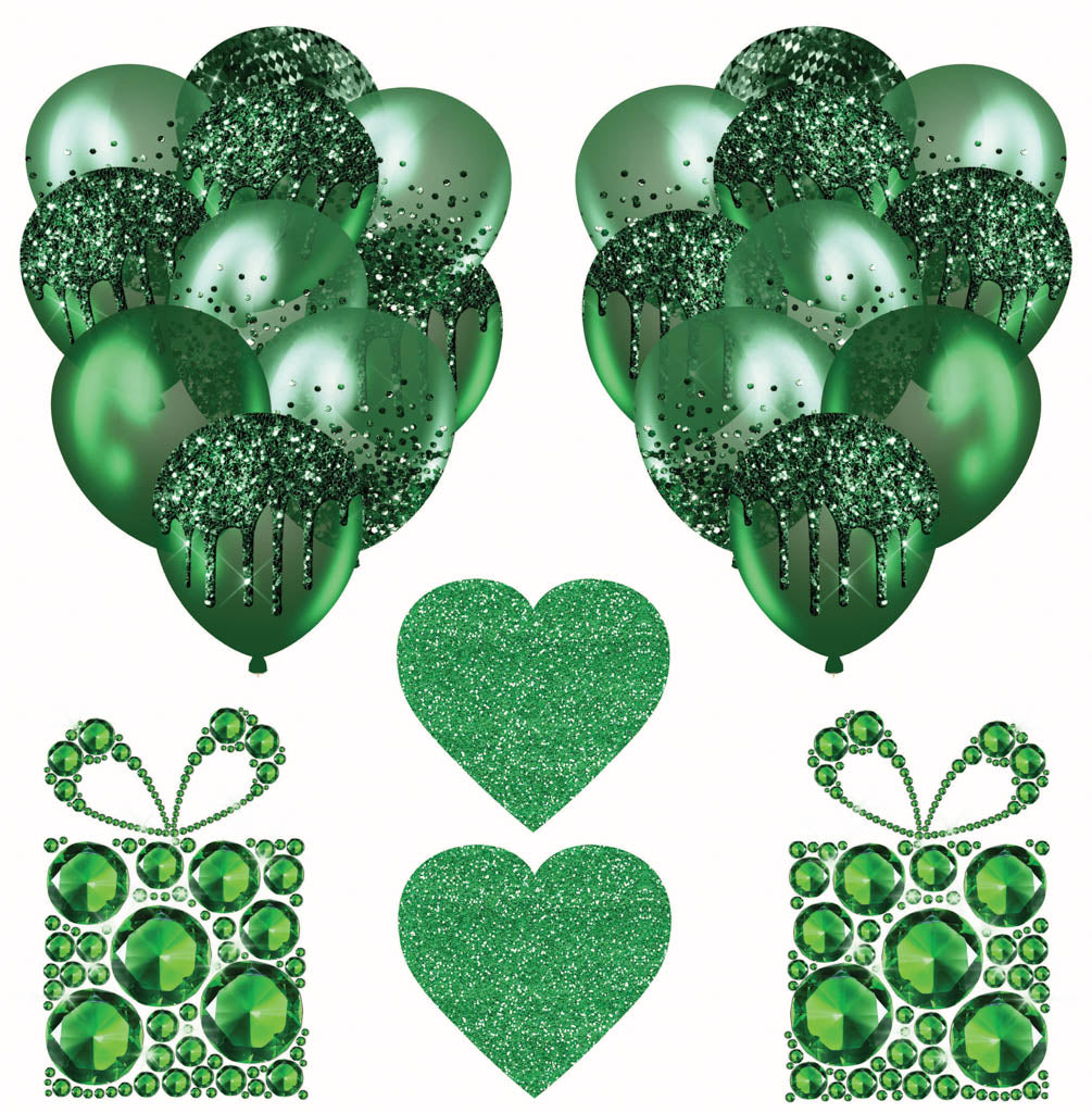 Green 3 Half Sheet  (Must Purchase 2 Half sheets - You Can Mix & Match)