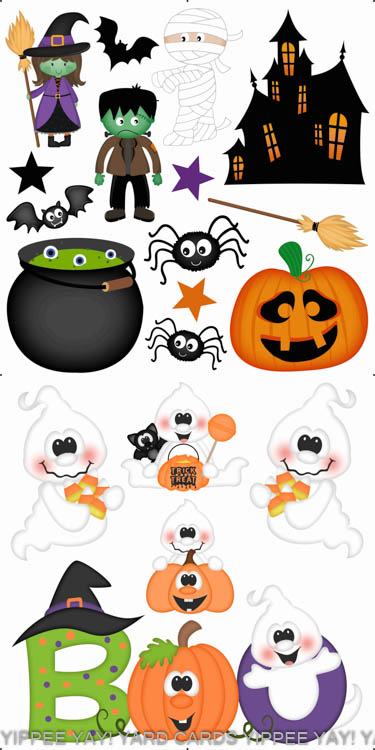 Halloween Set 1 and 4 Combo Sheet