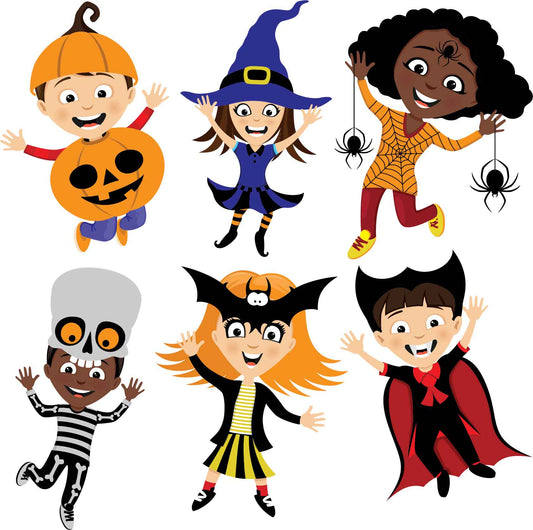 Halloween Kids Half Sheet Misc. (Must Purchase 2 Half sheets - You Can Mix & Match)