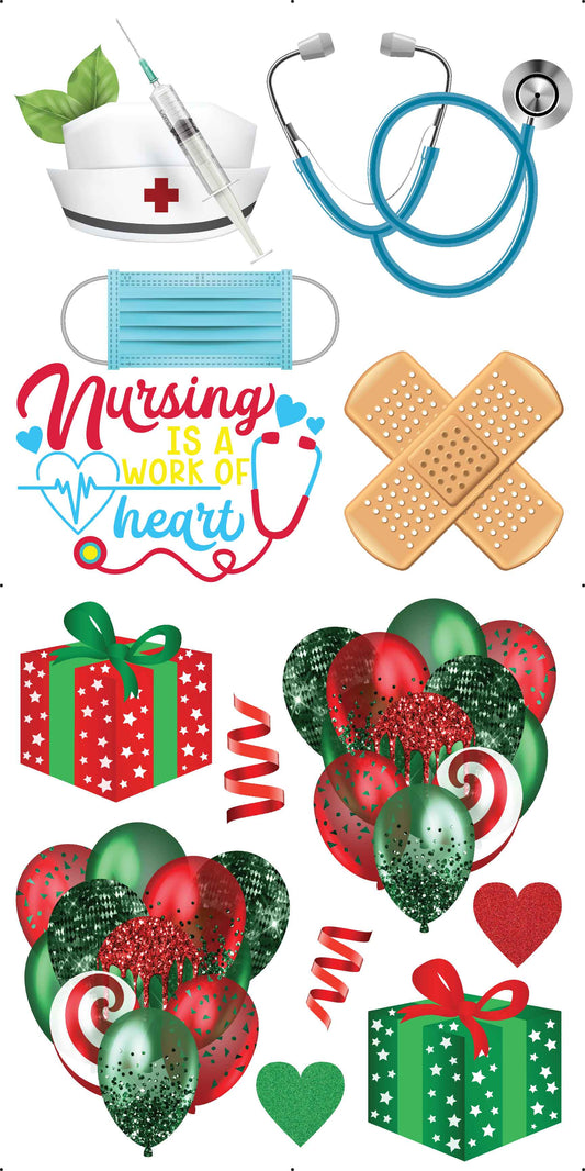HealthCare Nursing Set 2 and Red and Green Christmas