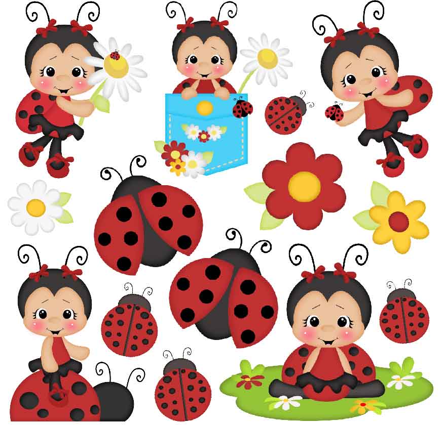 Ladybugs Set 1 Half Sheet