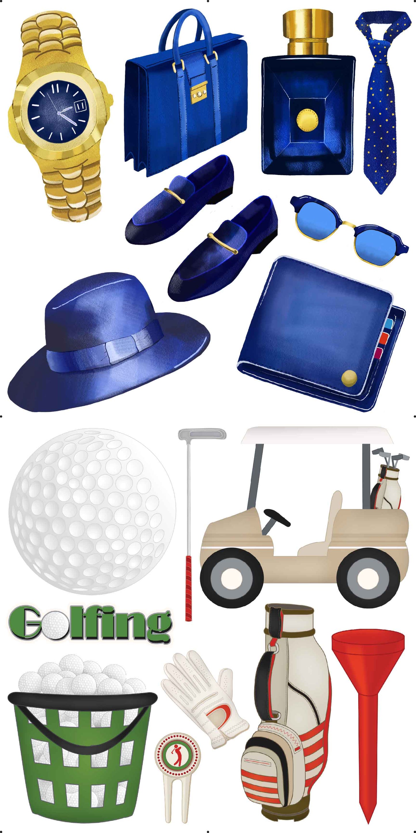 Mens Fashion and Golf Combo Sheet