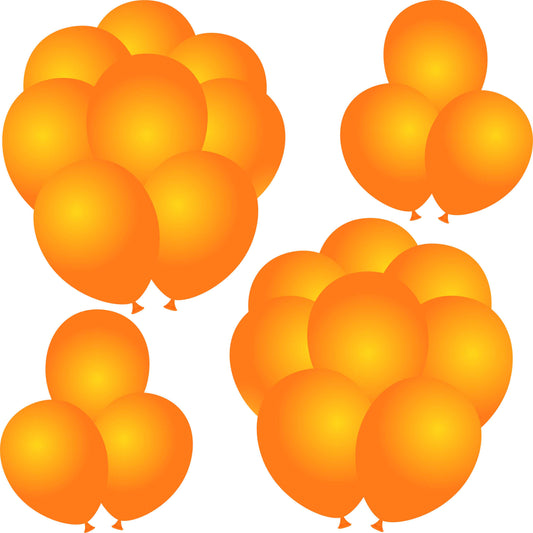 Solid Orange Balloons Half Sheet Misc.