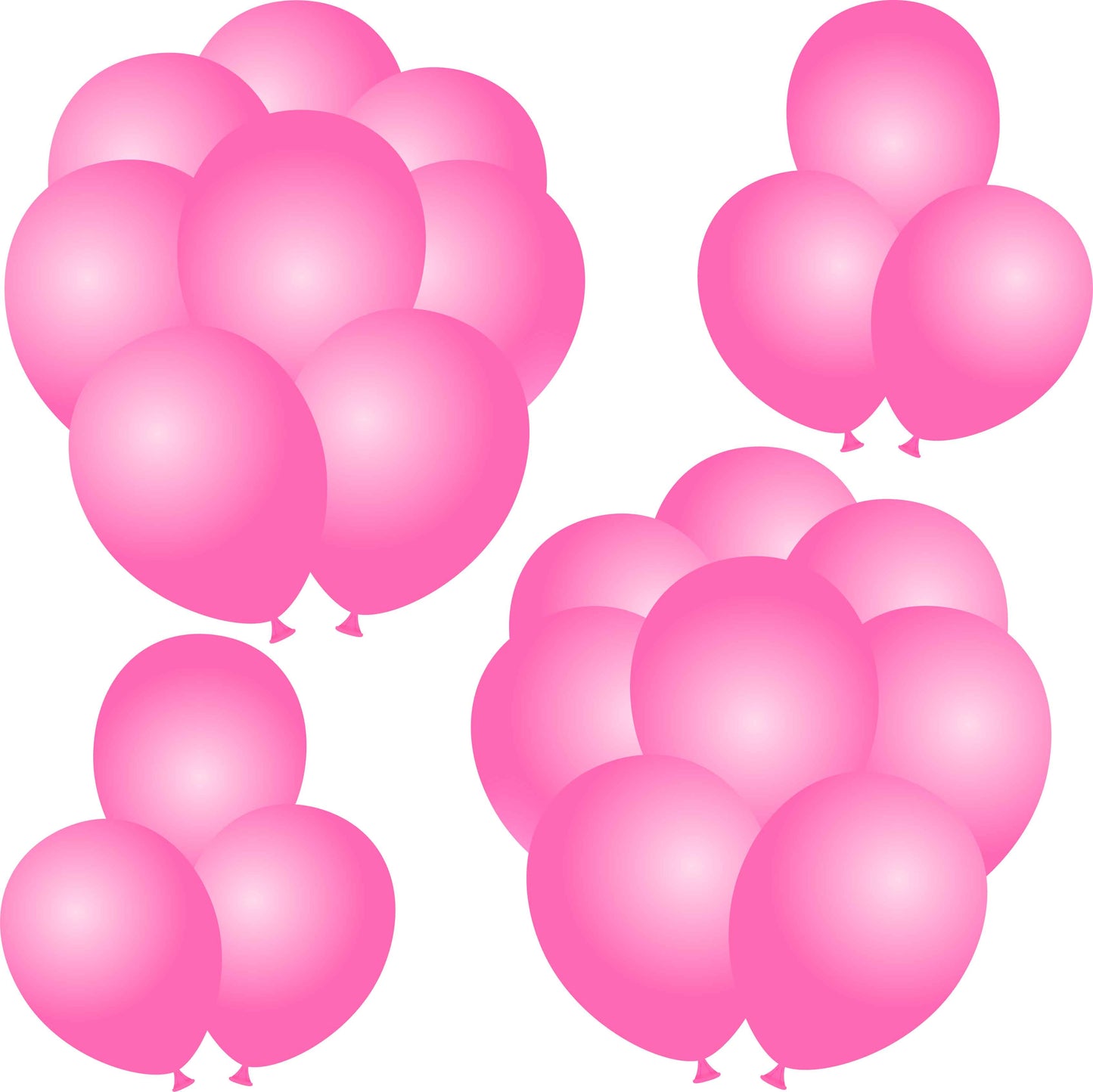 Solid Pink Balloons Half Sheet Misc.