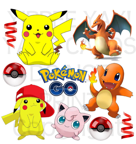 Pokemon Half Sheet Misc. (Must Purchase 2 Half sheets - You Can Mix & Match)