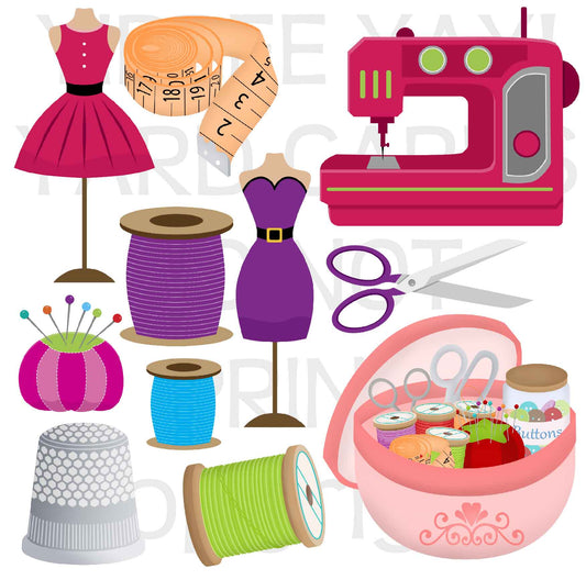 Sewing - Half Sheet Misc. (Must Purchase 2 Half sheets - You Can Mix & Match)