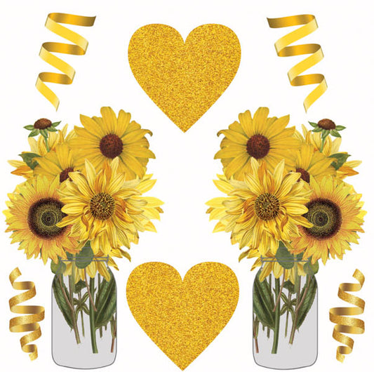 Sunflowers Half Sheet Misc. (Must Purchase 2 Half sheets - You Can Mix & Match)