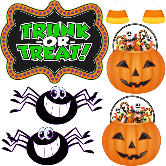 Halloween Trunk or Treat Set 3 Half Sheet Misc. (Must Purchase 2 Half sheets - You Can Mix & Match)