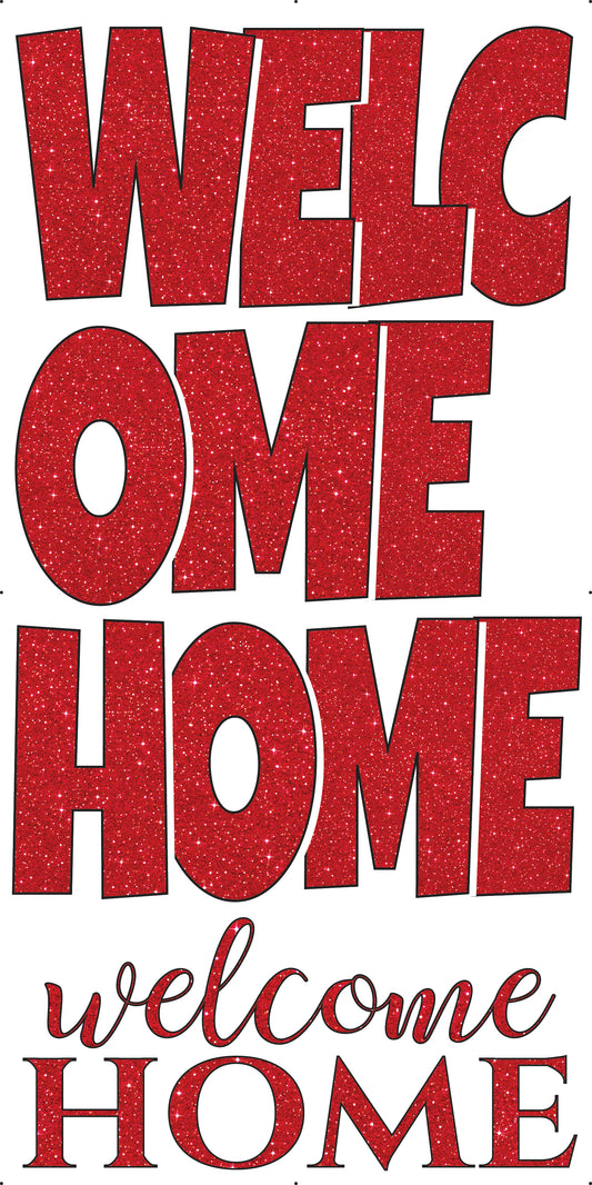 Welcome Home Ez Set Sparkly Red Glitter