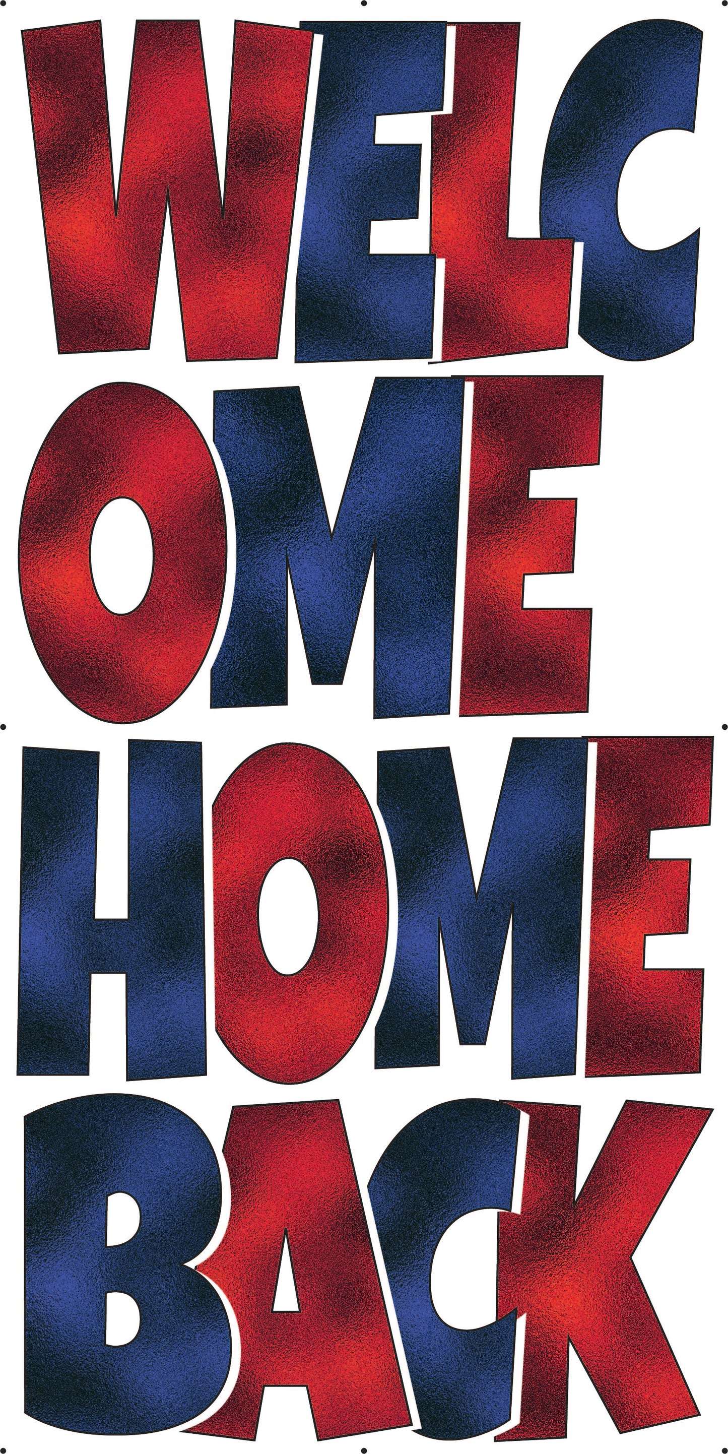 Welcome Home Back Ez Set Red and Blue