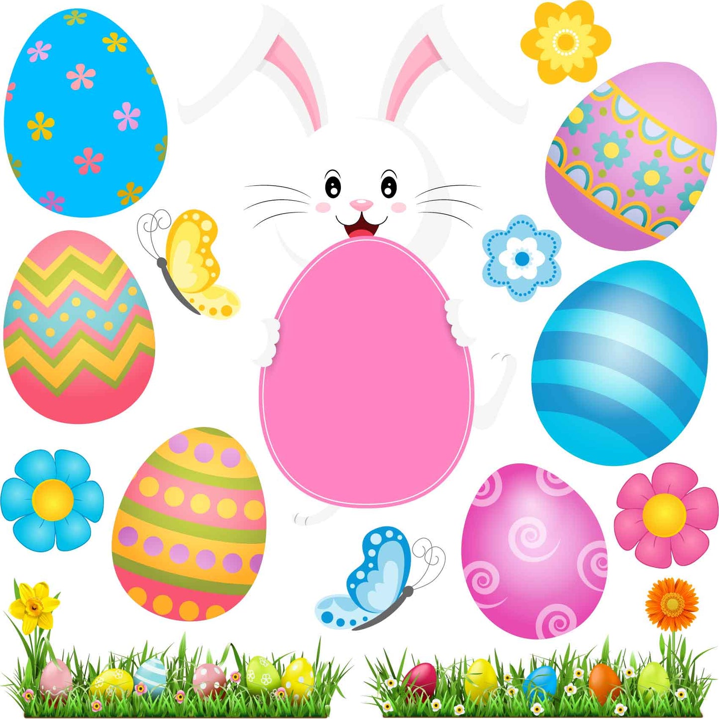 Happy Easter (No Words) - Half Sheet Misc. (Must Purchase 2 Half sheets - You Can Mix & Match)
