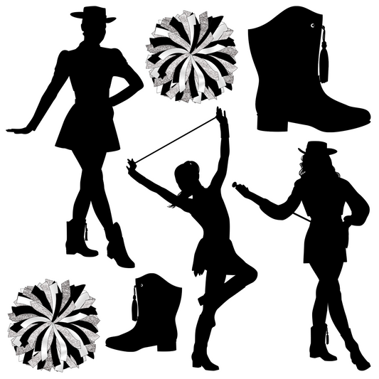 Drill Team - Half Sheet Misc. (Must Purchase 2 Half sheets - You Can Mix & Match)