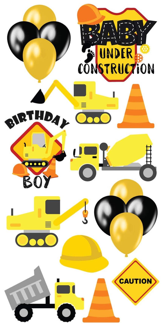 Construction Set - Happy Birthday or Baby Shower